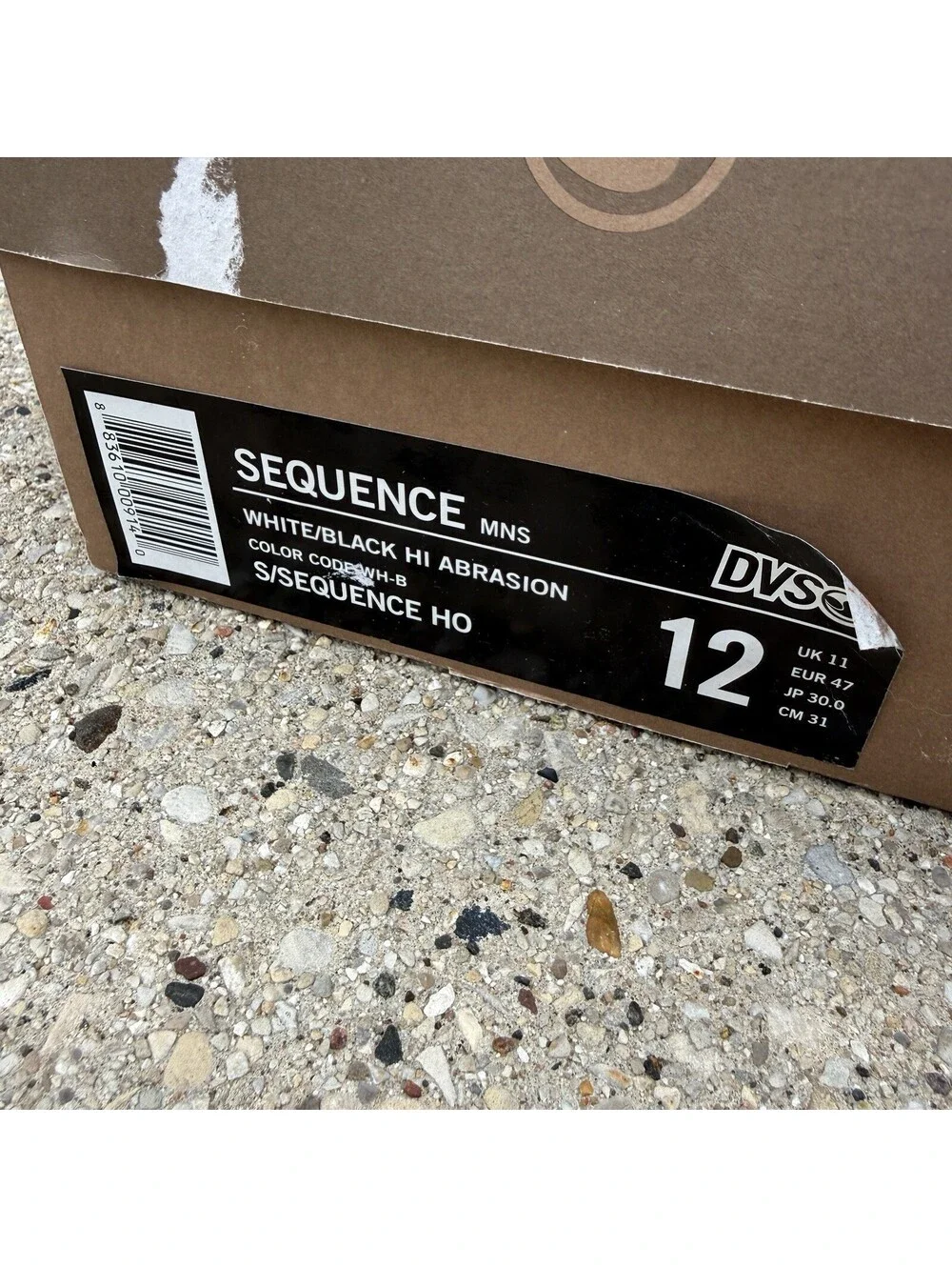 DVS Sequence Chunky Skate Shoes White/Black Size 12 W/ Box Rare Skateboarding